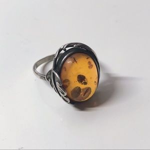 Vintage amber ring
